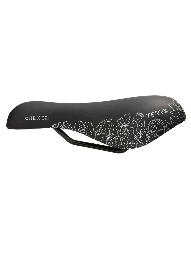 Terry Women's Cite X Gel Cycling Saddle - Synthetic Top Bike Seat with Gel Layer Lightweight Shock-Absorbing Elastomers - Flower - Image 4